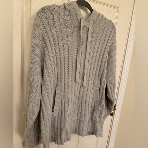 Nasty Gal Wide Ribbed Knitted Hooded Jumper - Picture 4 of 8